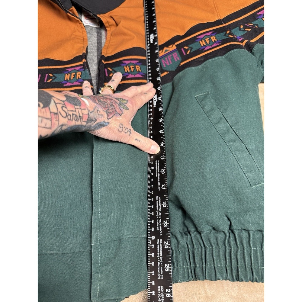 Vintage 90s NFR National Finals Rodeo Jacket XL Made USA Southwestern Western - Picture 14 of 16